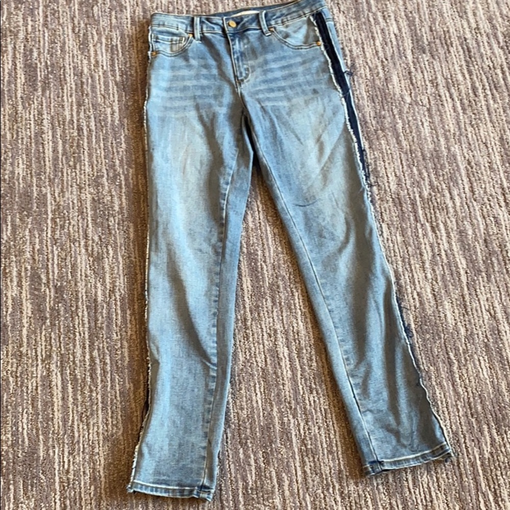 Kids tractr blue jeans with side detailing
